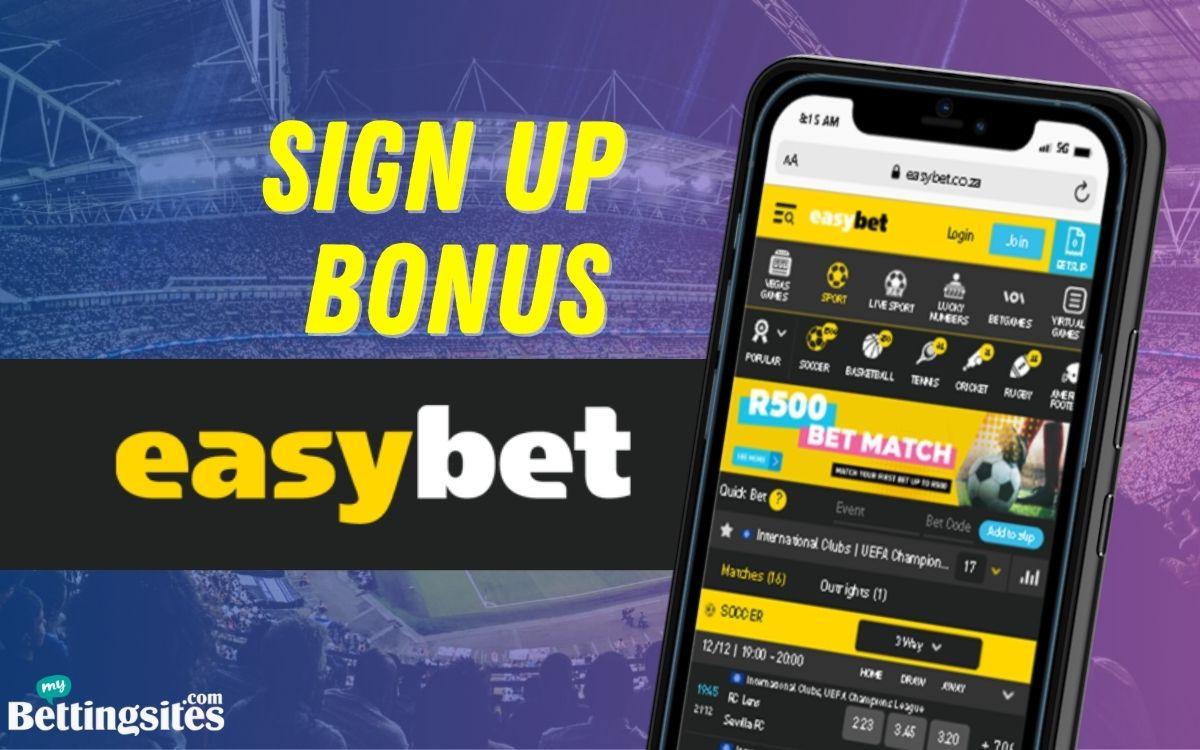 Easybet Sign Up Bonus (Claim R50 + 150% Match)