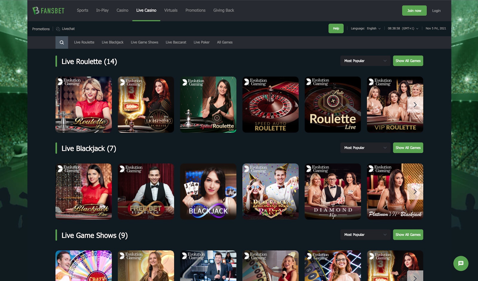 Fansbet Canada Casino