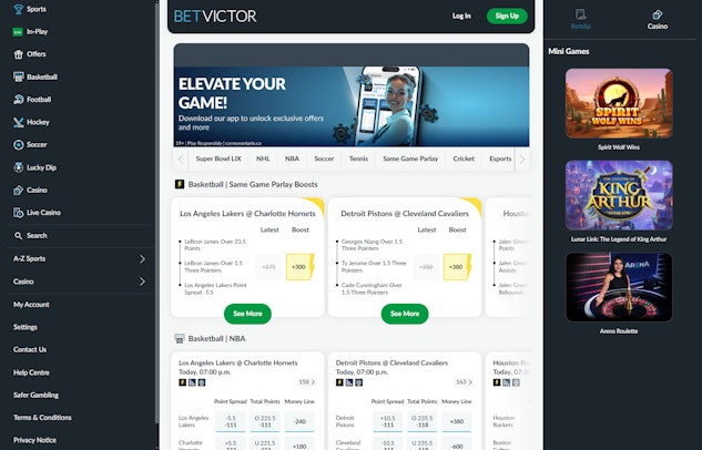 BetVictor Homepage