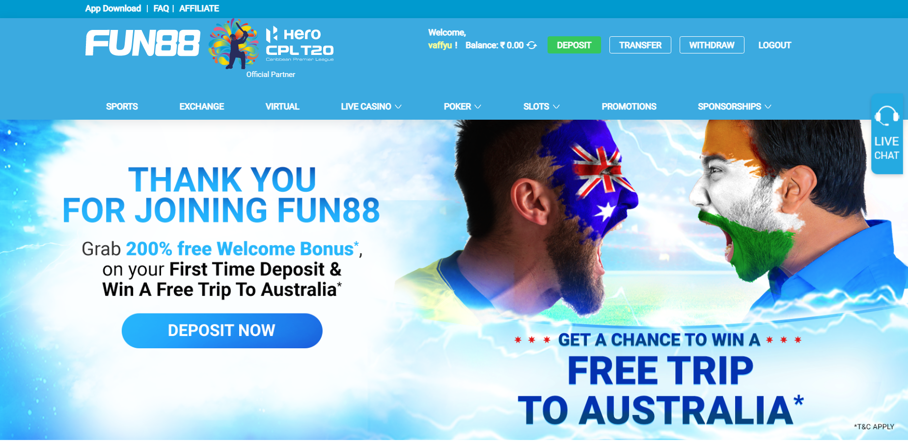 Fun88 Homepage