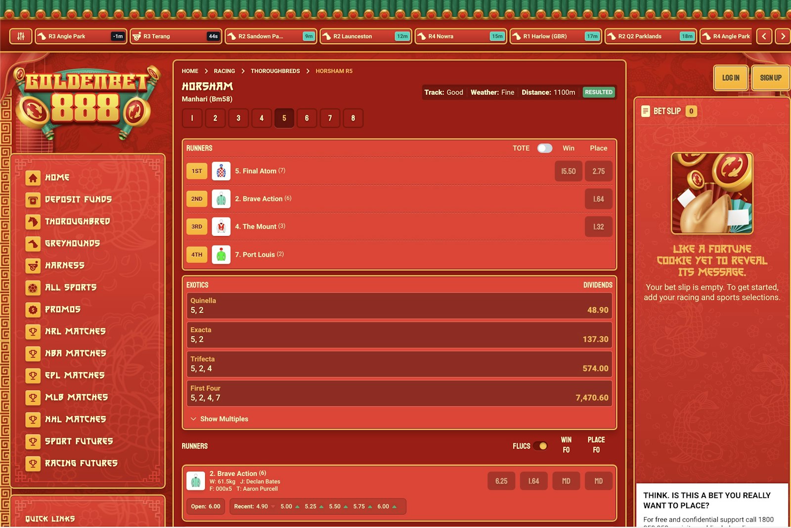 Golden Bet888 Australia Racing