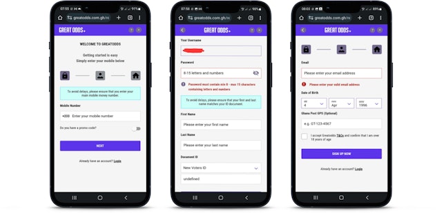 Greatodds Registration