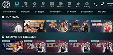 Grosvenor Casino games