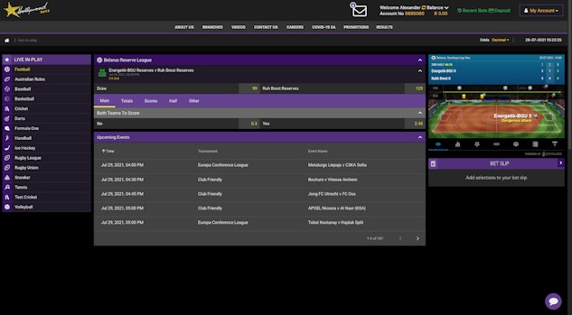 Hollywoodbets Live Betting