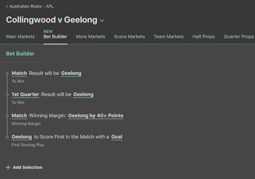 How does the bet365 bet builder work