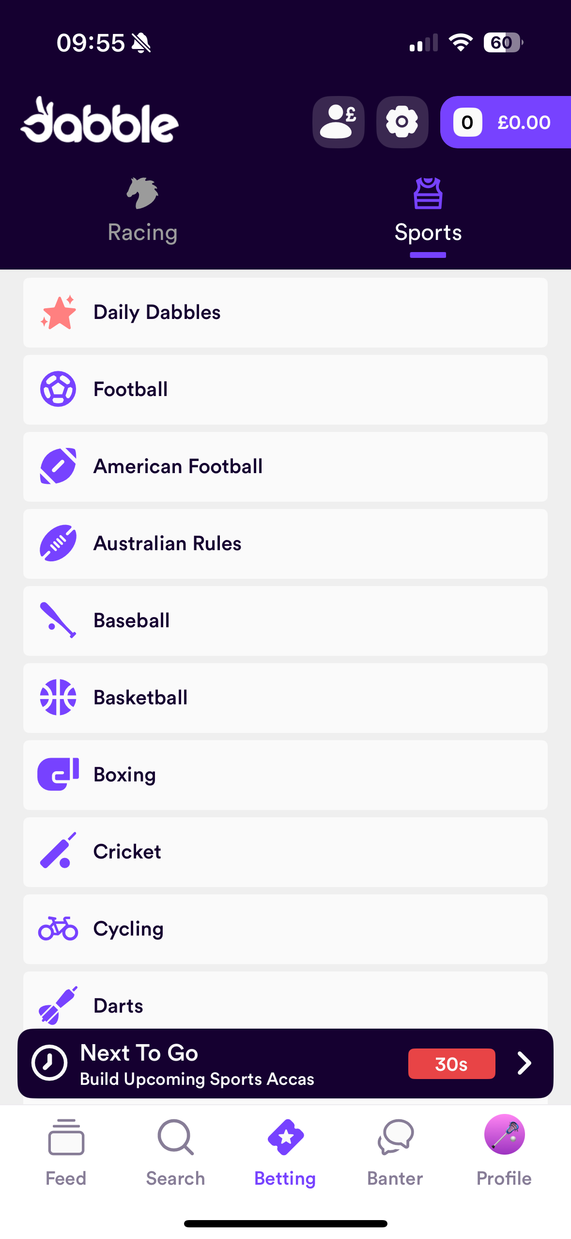 Dabble App sportsbook