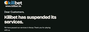 Kilibet have suspend their services in Kenya