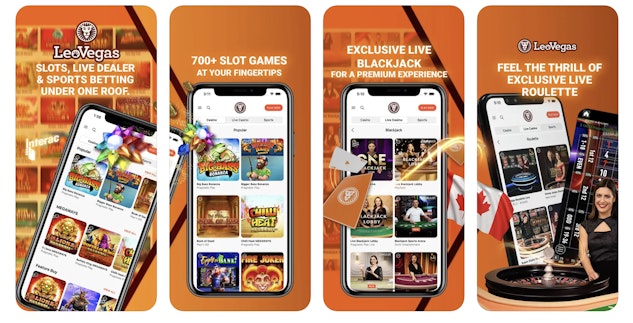 Leo Vegas App Store Screenshot