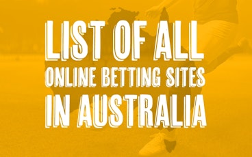List of All Betting Sites in Australia