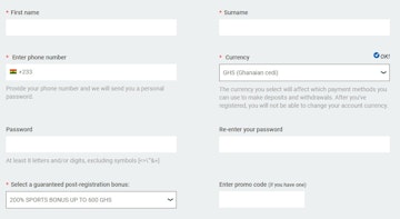 Melbet Ghana Registration