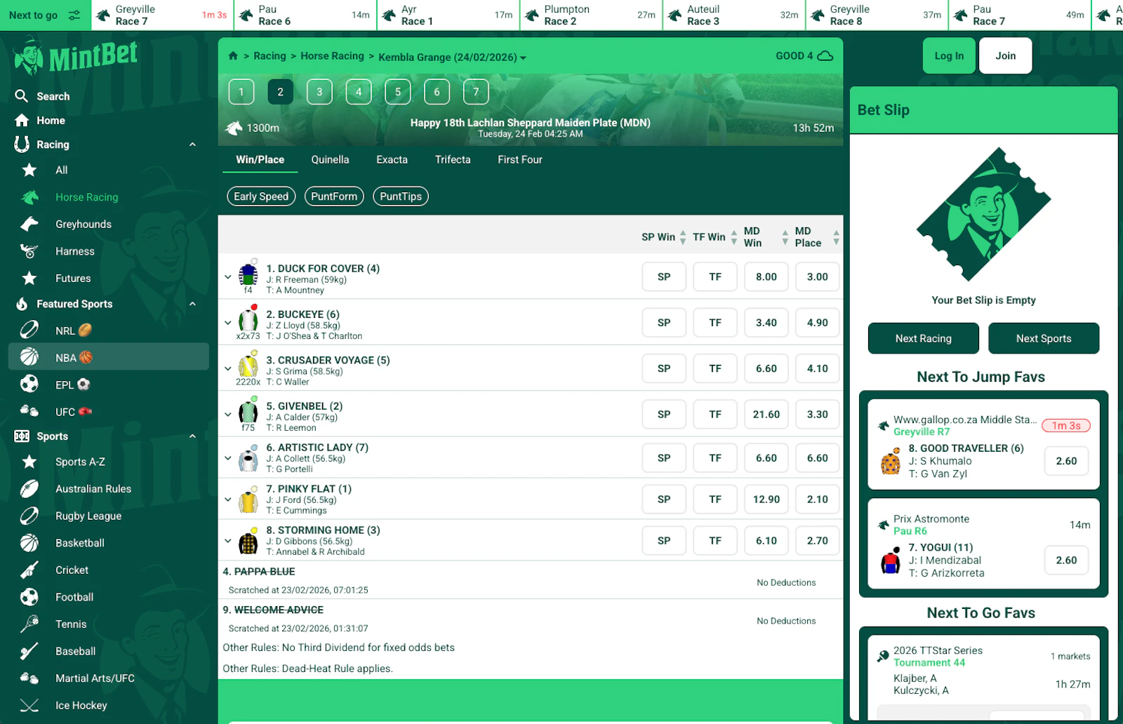 Mint Bet Australia Racing