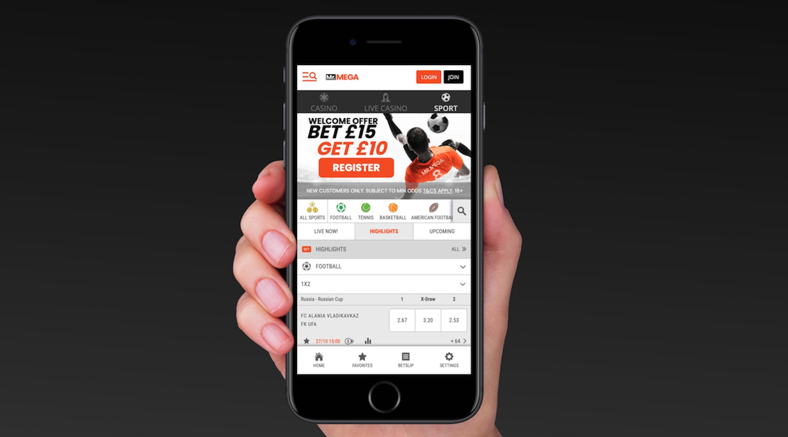 Mr Mega Home Page Mobile