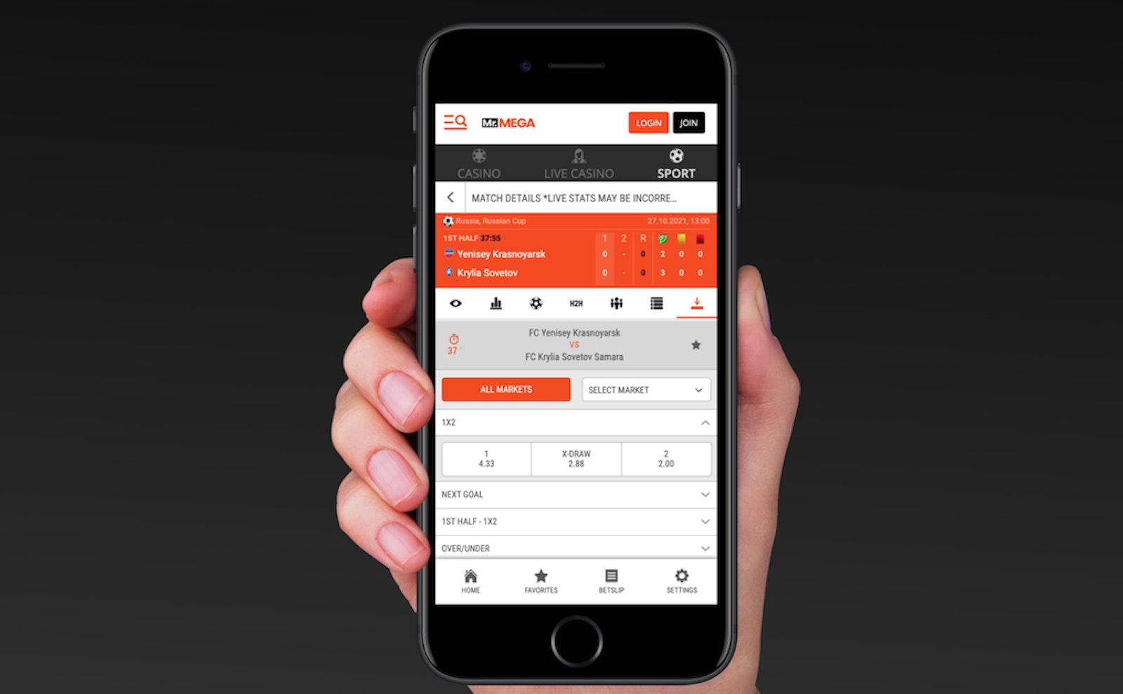 Mr Mega In Play Football Mobile
