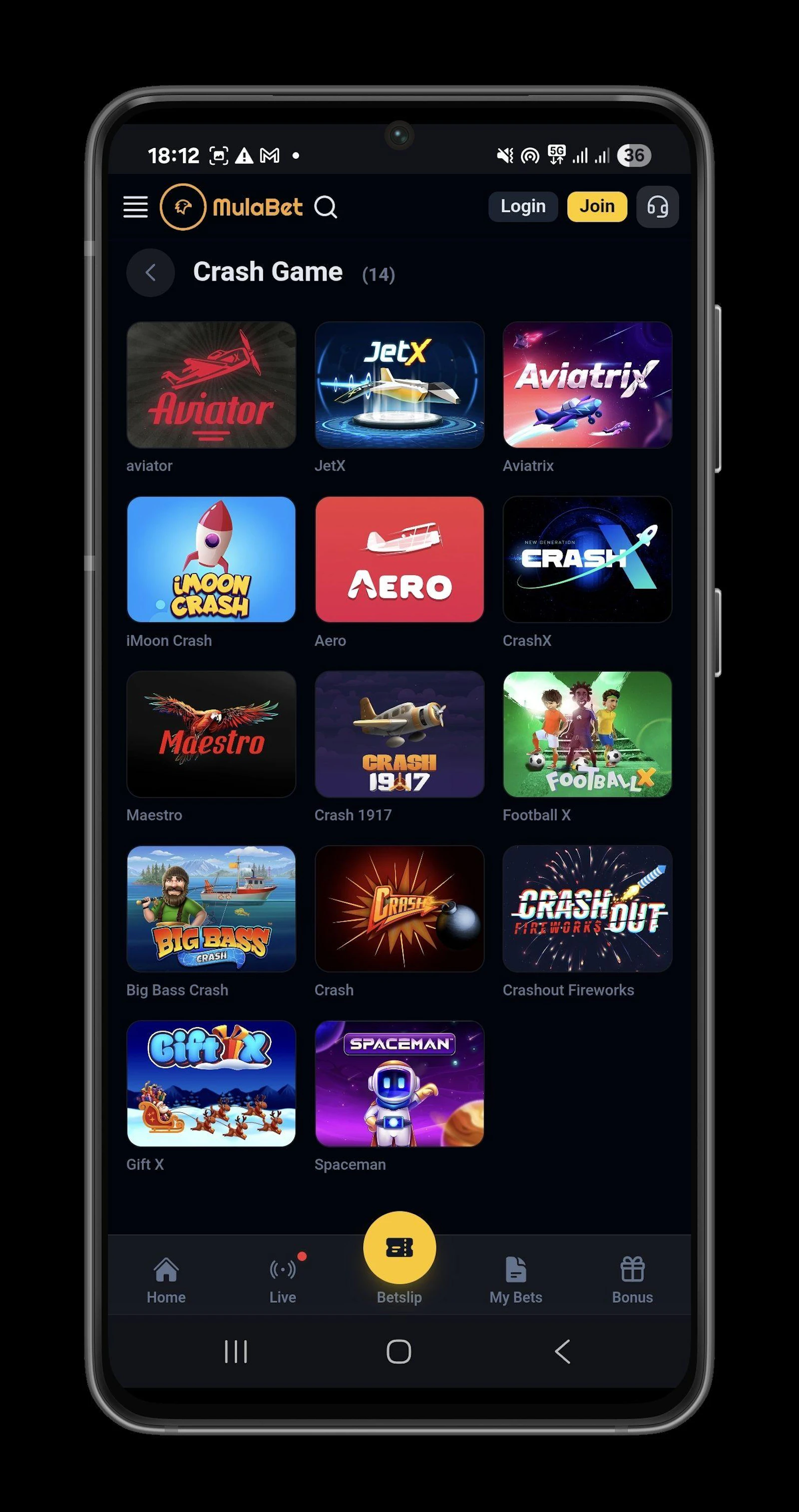 Mulabet Crash Games