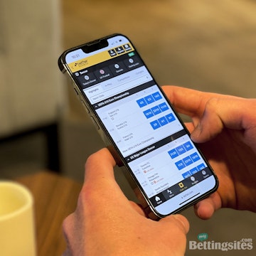 My Betting Sites com reviewer showing Betfair sportsbook