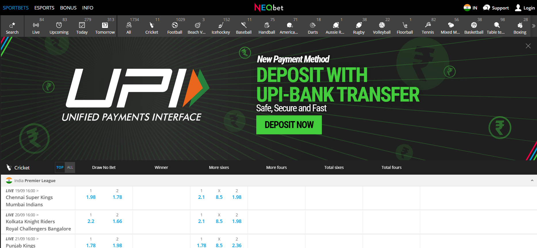 NEO Bet 1