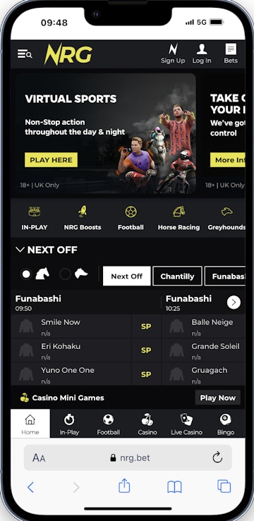 NRG Bet app