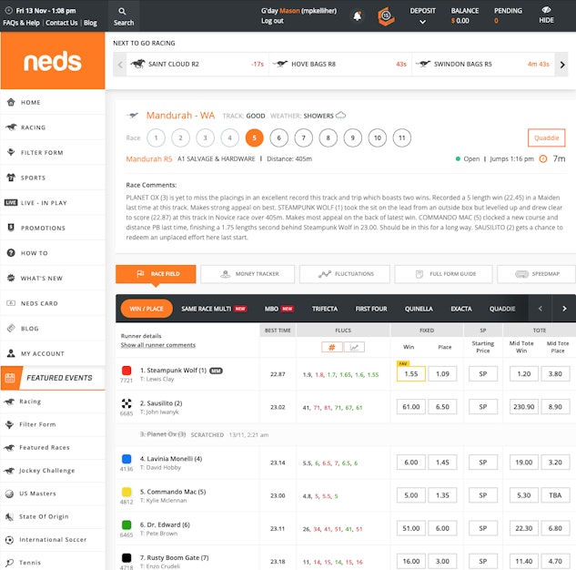 Neds Live Betting Neds Live Betting