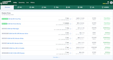 Paddy Power Fantasy lobby