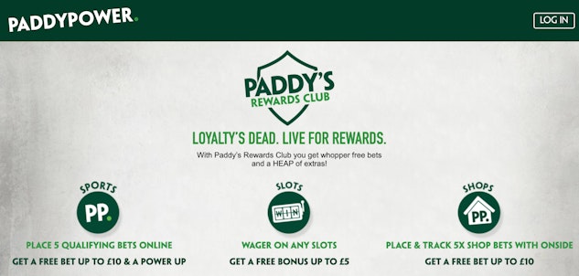 Paddys Rewards Club