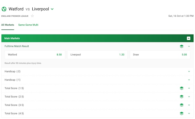 Palmerbet sports betting