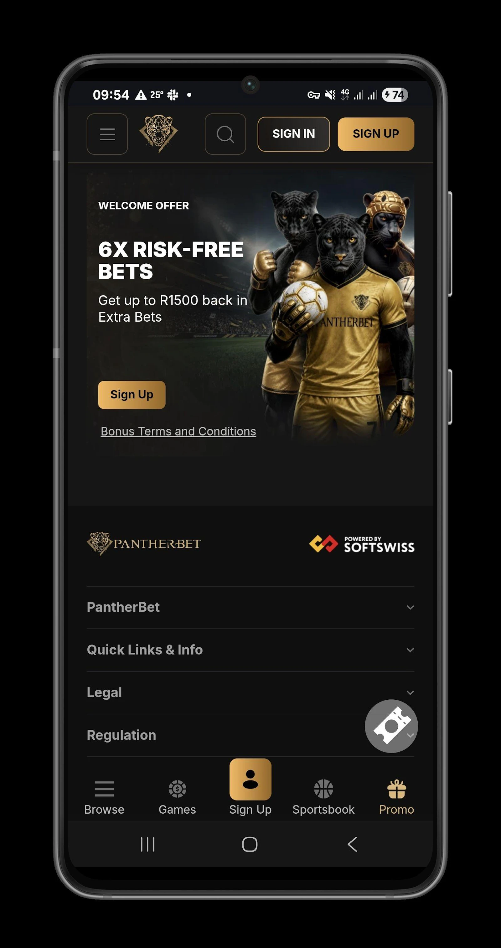 Pantherbet Bonus