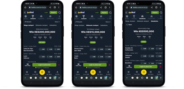 Play Betika Jackpots