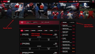 Points Bet Australia Homepage