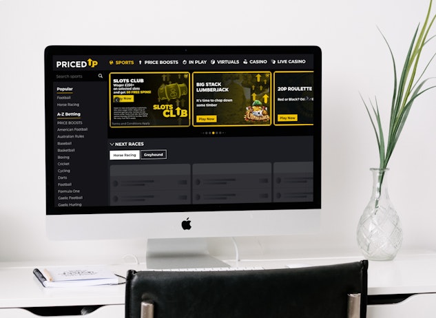 Priced Up on desktop