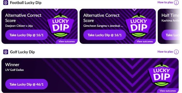 Puntit lucky dip screenshot