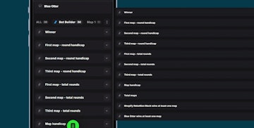 Rivalry esport bet builder