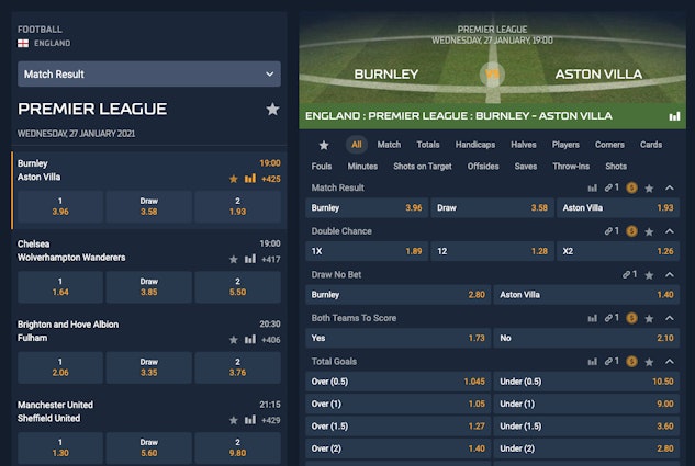 STS football betting