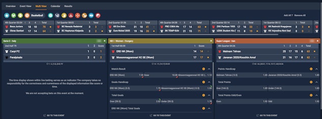 STS live betting site