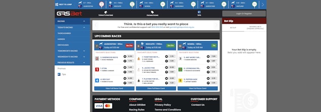 GRSBet homepage screenshot