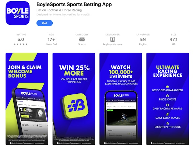 BoyleSports App Store screenshot