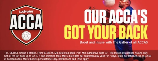 Ladbrokes acca insurance ad