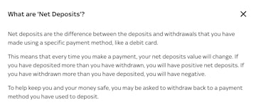 Sky Bet Net Deposit Rule