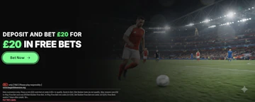 Screenshot of AlfoBet's sign up offer