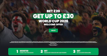 Screenshot of 7bet's sign up offer