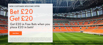 Screenshot of easyBet's sign up offer