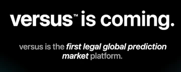 Screenshot of versus' homepage