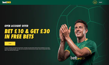 Screenshot of Bet365 sign up offer