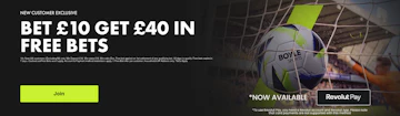 Screenshot of BOYLE Sports' sign up offer