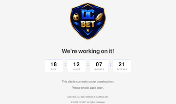 Screenshot of DC Bet's countdown to launch