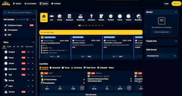 Screenshot of Reelmoney.bet's sportsbook