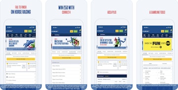 Screenshot of Coral betting app for ios