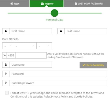 Soccabet Registration Form