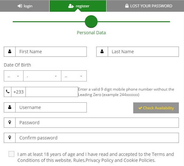 Soccabet Registration Form