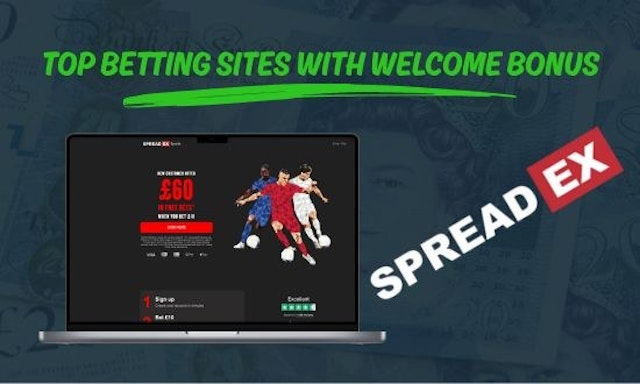 Spreadex top betting site with welcome bonus graphic