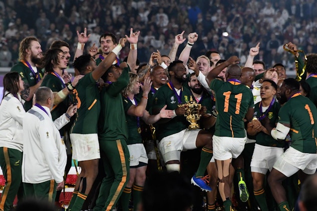 Springboks with RWC
